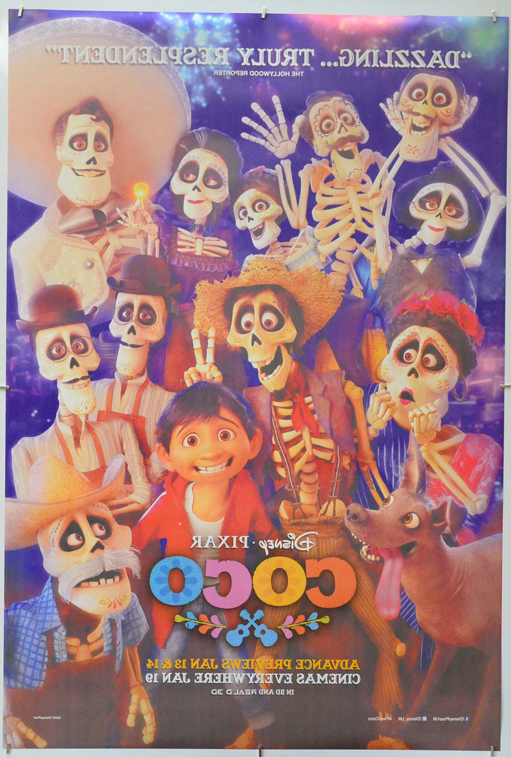 Coco (Back) Cinema One Sheet Movie Poster