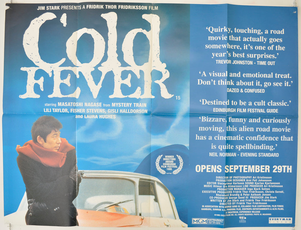 Cold Fever (a.k.a. Á köldum klaka) Original Quad Poster - Film Poster - Movie Poster