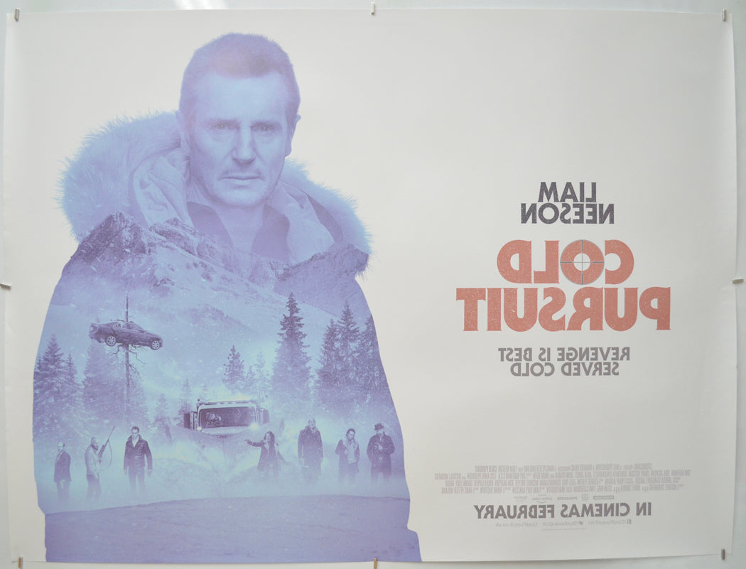 Cold Pursuit (Back) Cinema Quad Movie Poster