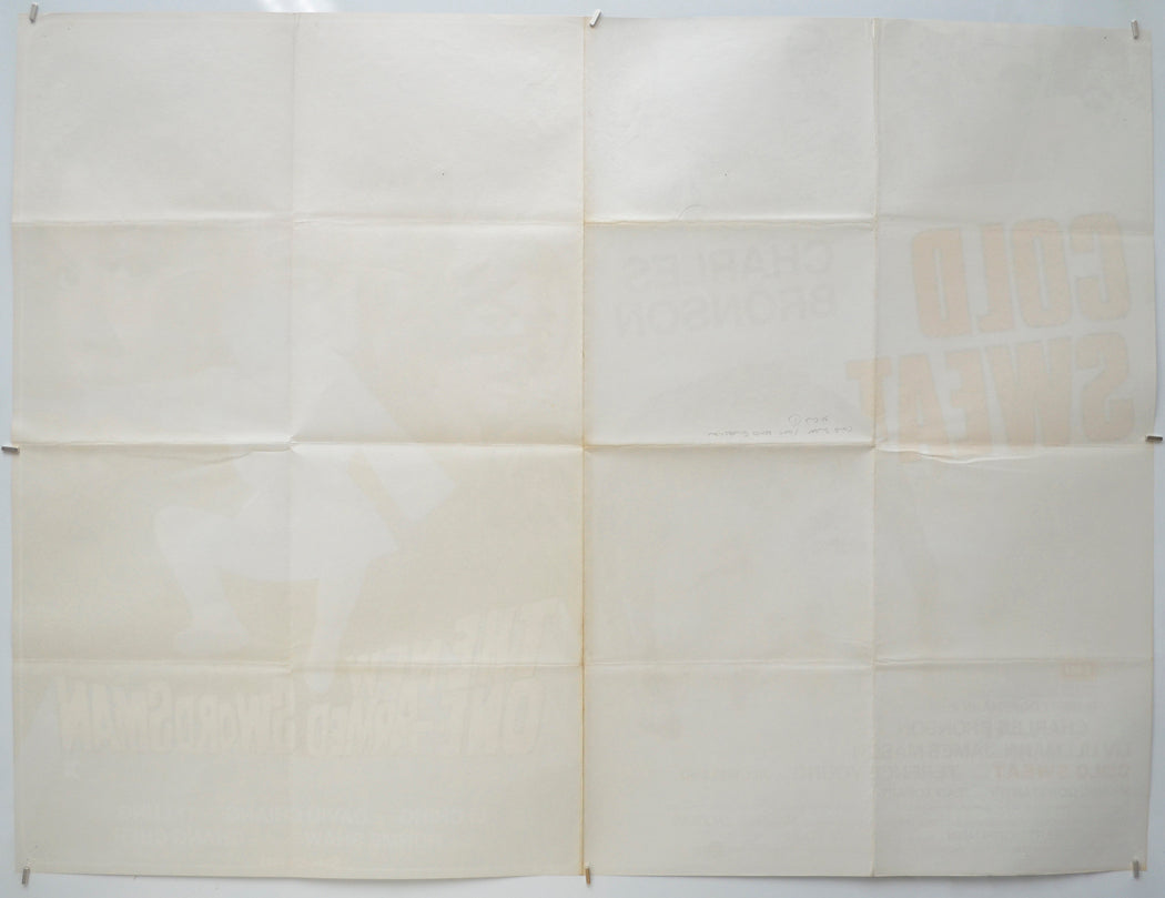 COLD SWEAT / THE NEW ONE-ARMED SWORDSMAN (Back) Cinema Quad Movie Poster