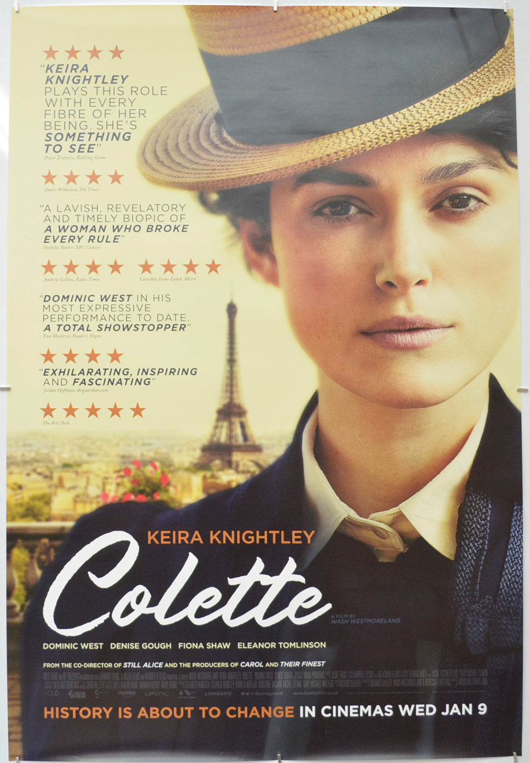 “Colette” Original One Sheet Poster Film Poster Movie Poster