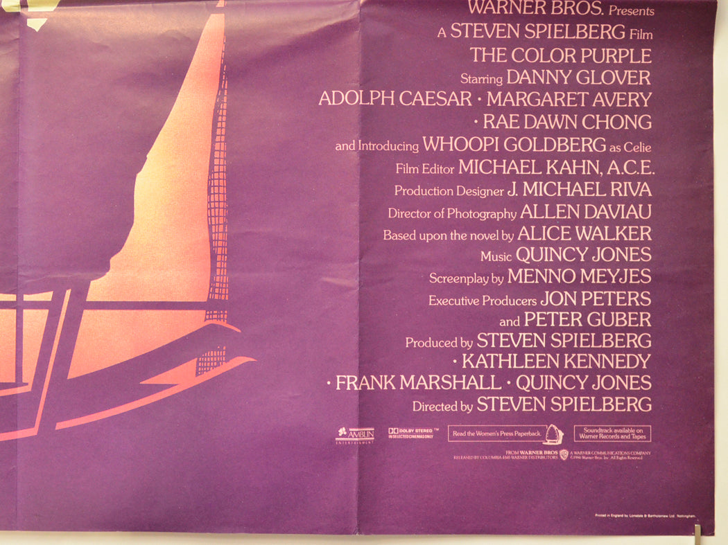 THE COLOR PURPLE (Bottom Right) Cinema Quad Movie Poster