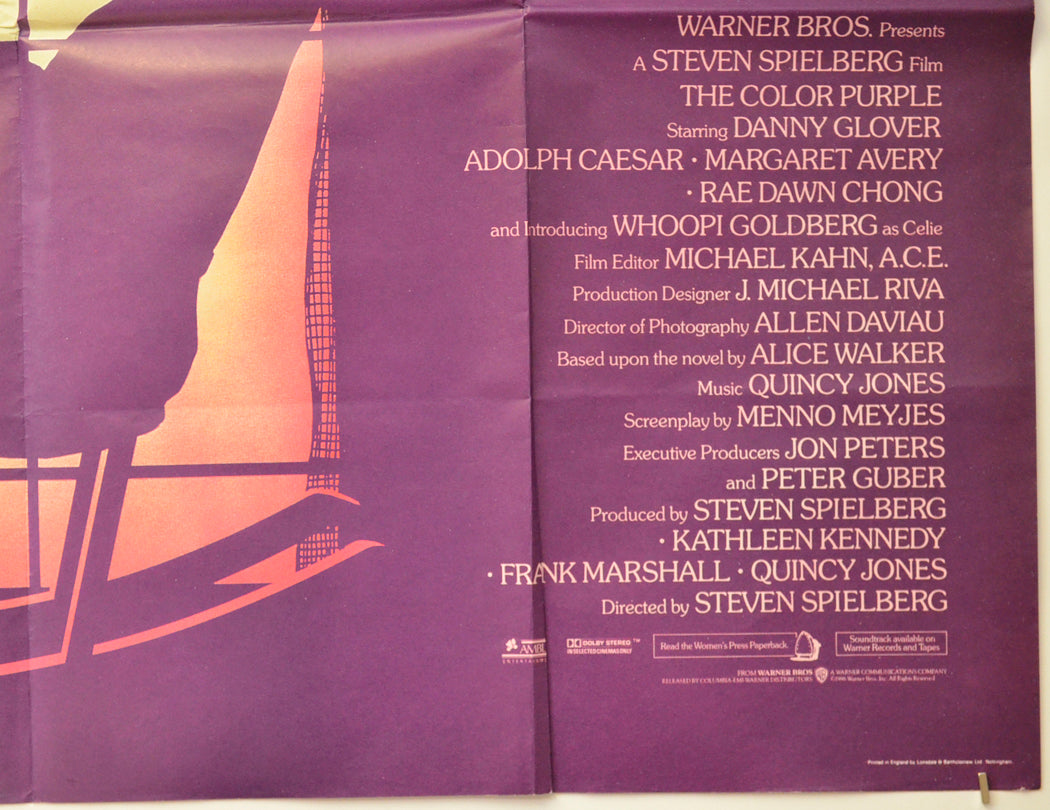 THE COLOR PURPLE (Bottom Right) Cinema Quad Movie Poster