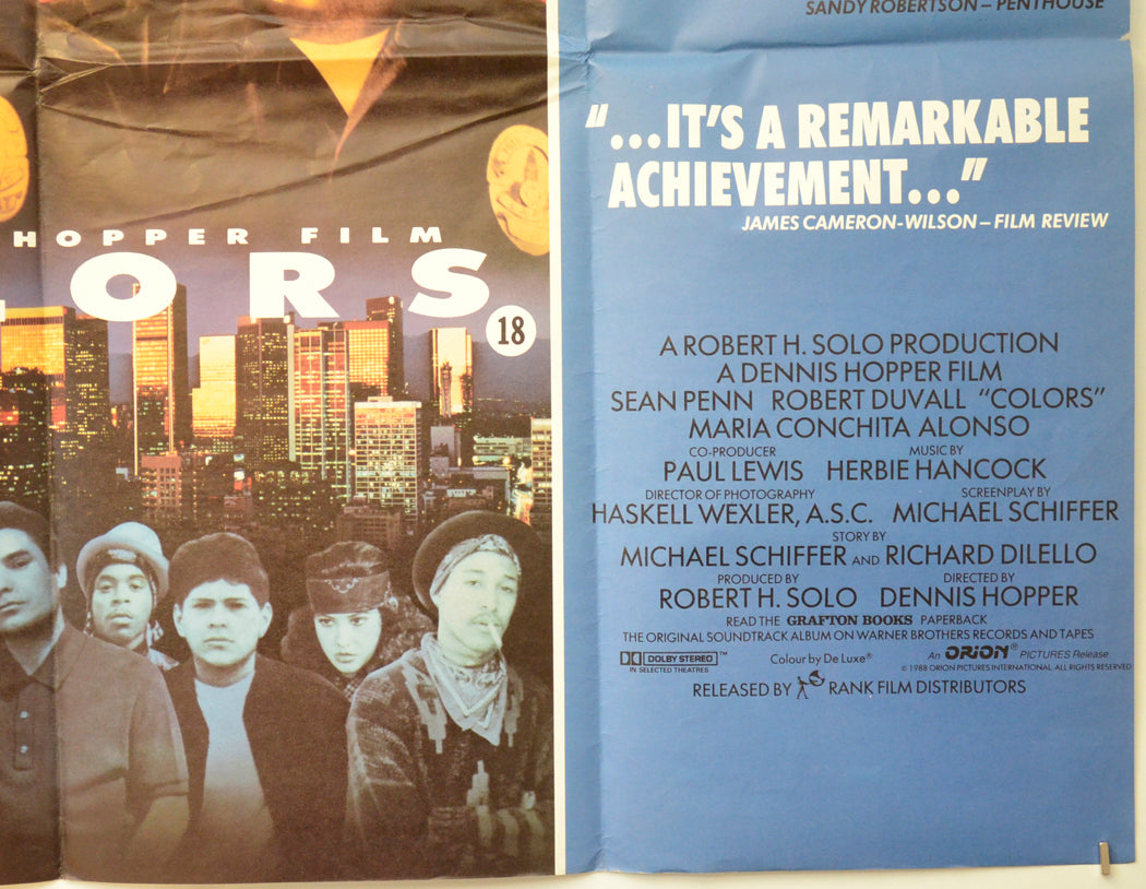 COLORS (Bottom Right) Cinema Quad Movie Poster