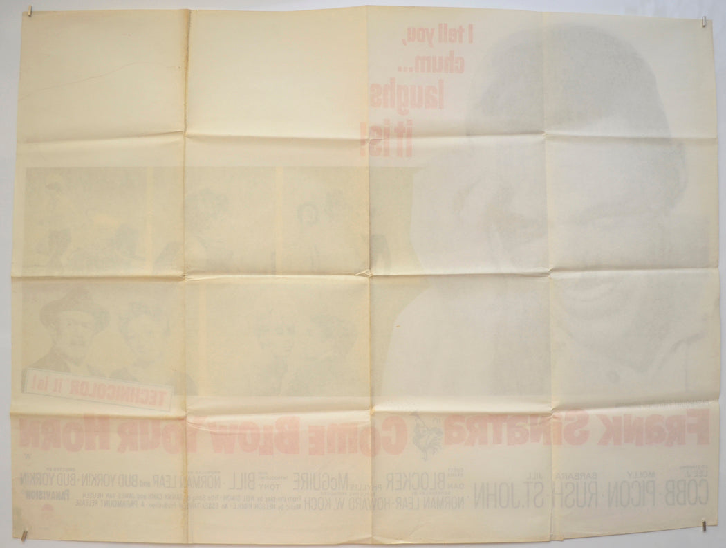 COME BLOW YOUR HORN (Back) Cinema Quad Movie Poster