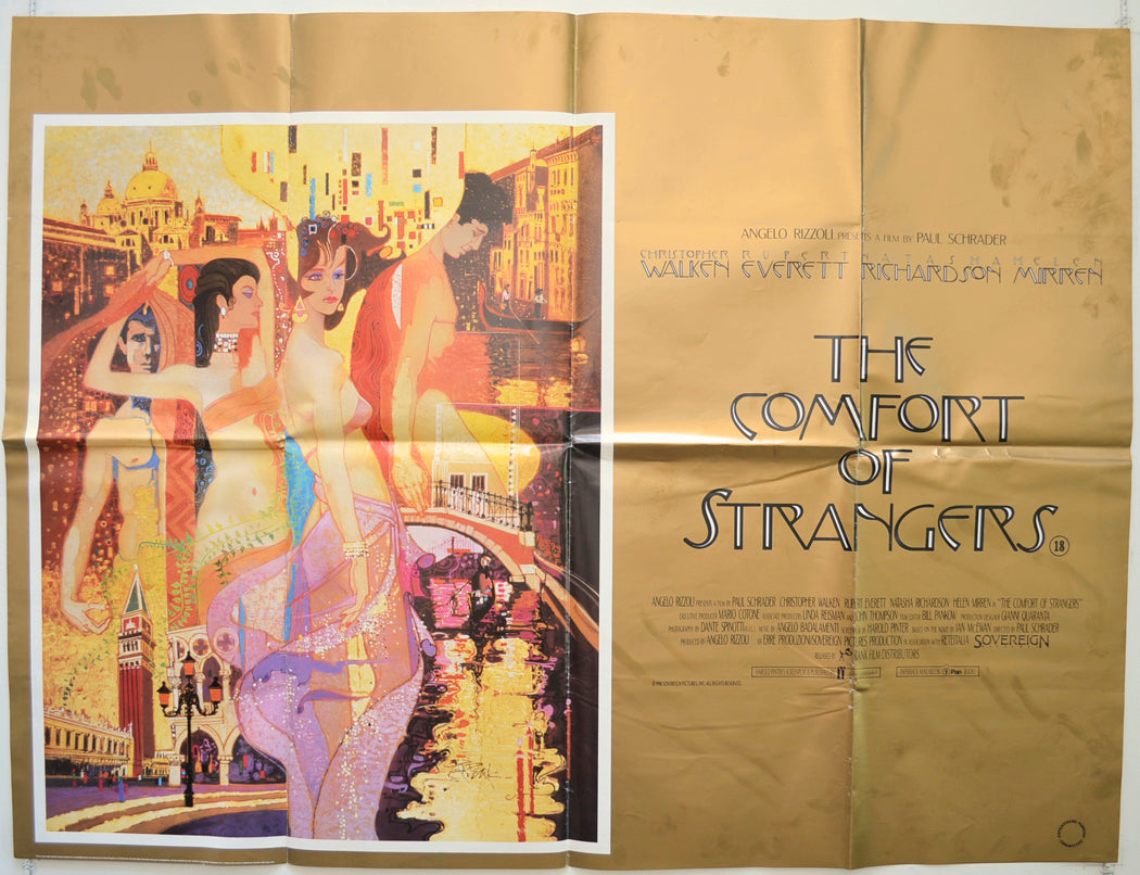 The Comfort Of Strangers Original British Quad Poster - Film Poster - Movie Poster