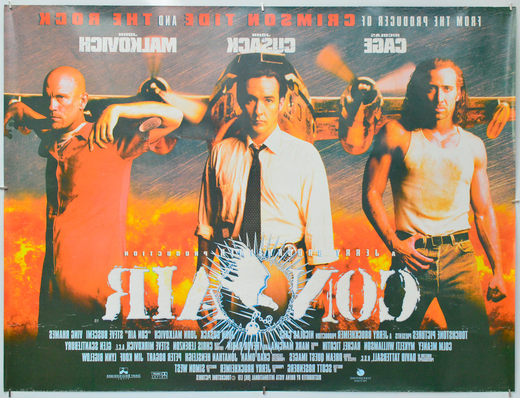 Con Air (Back) Cinema Quad Movie Poster