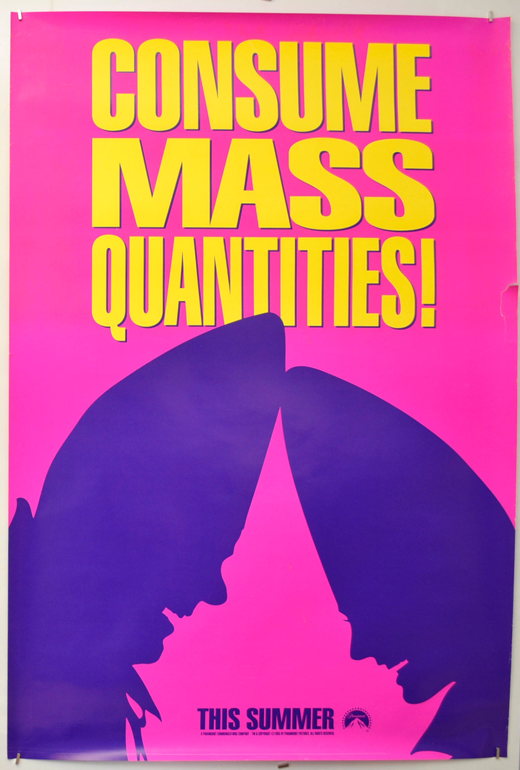 Coneheads (Pink Teaser / Advance Version) Original One Sheet Poster - Film Poster - Movie Poster