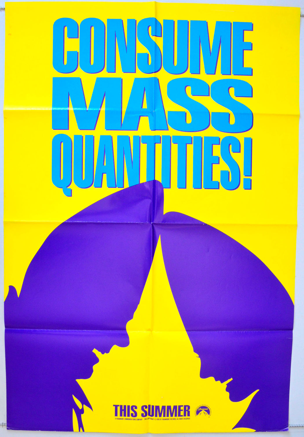Coneheads (Teaser / Advance YELLOW Version) Original One Sheet Poster - Movie Poster