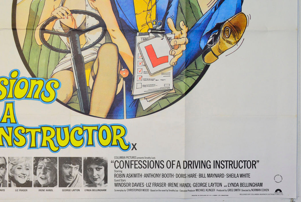 CONFESSIONS OF A DRIVING INSTRUCTOR (Bottom Right) Cinema Quad Movie Poster
