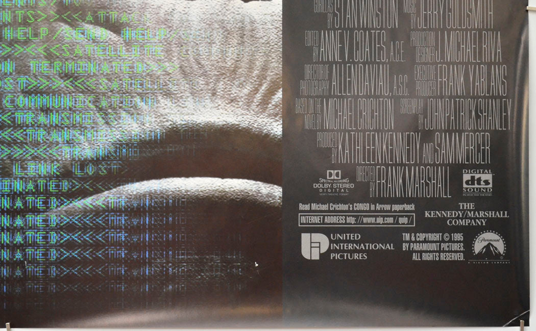 CONGO (Bottom Right) Cinema Quad Movie Poster