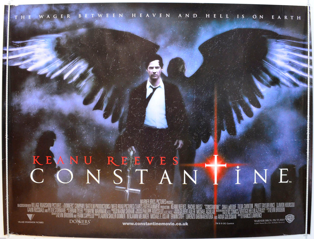 Constantine Original British Quad Poster - Film Poster - Movie Poster
