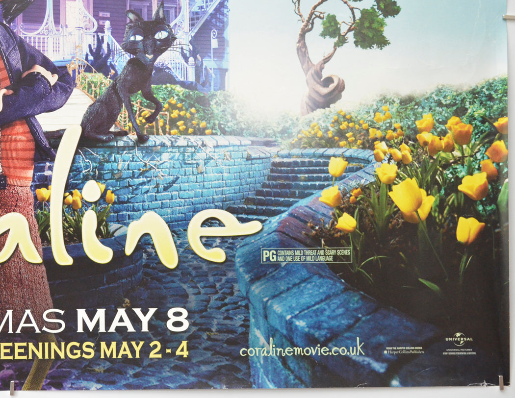 CORALINE (Bottom Right) Cinema Quad Movie Poster