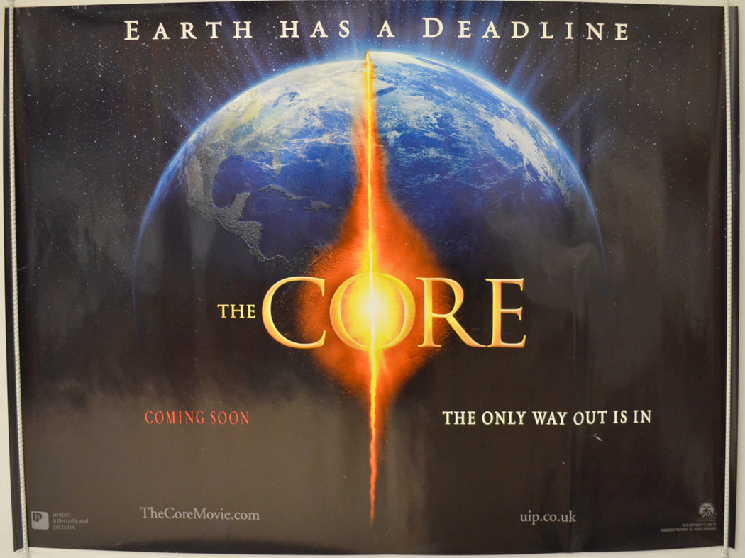 The Core (Teaser / Advance Version) Original Quad Poster - Film Poster - Movie Poster