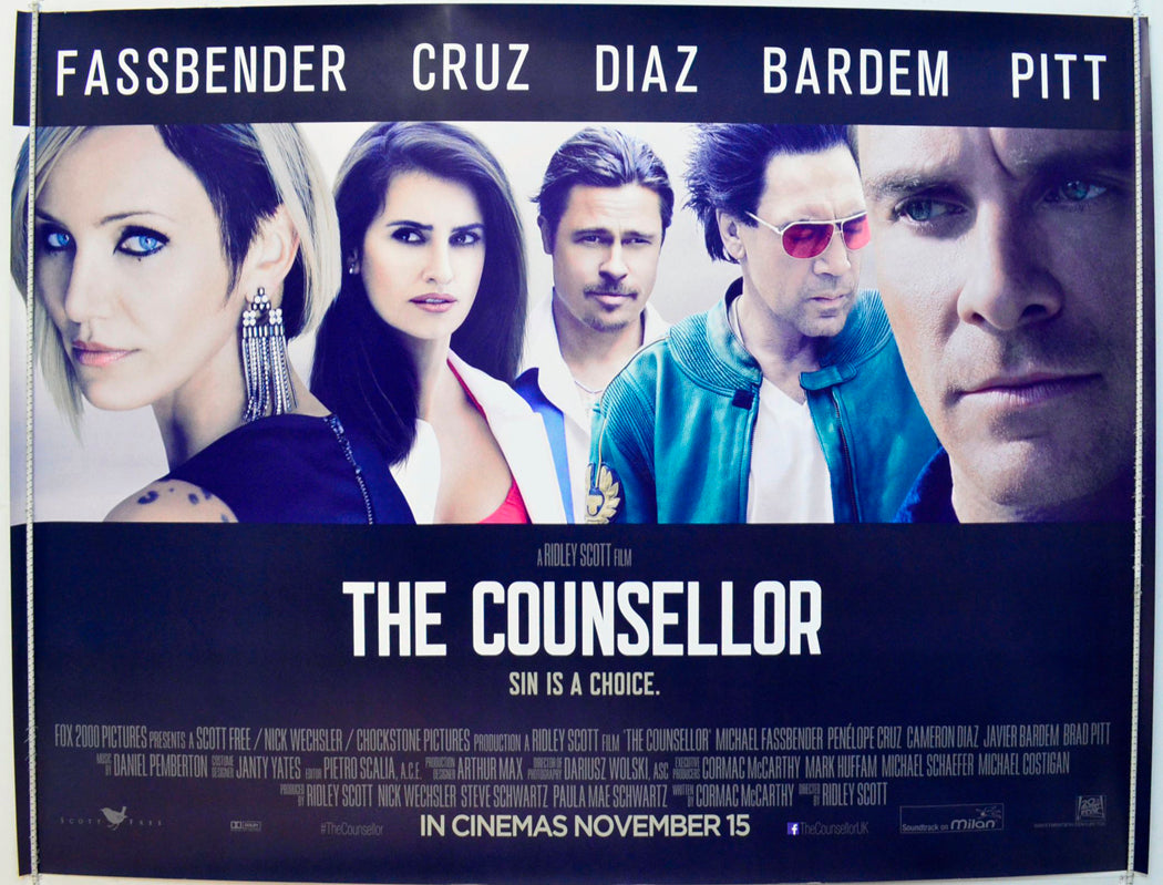 The Counsellor Original British Quad Poster - Film Poster - Movie Poster