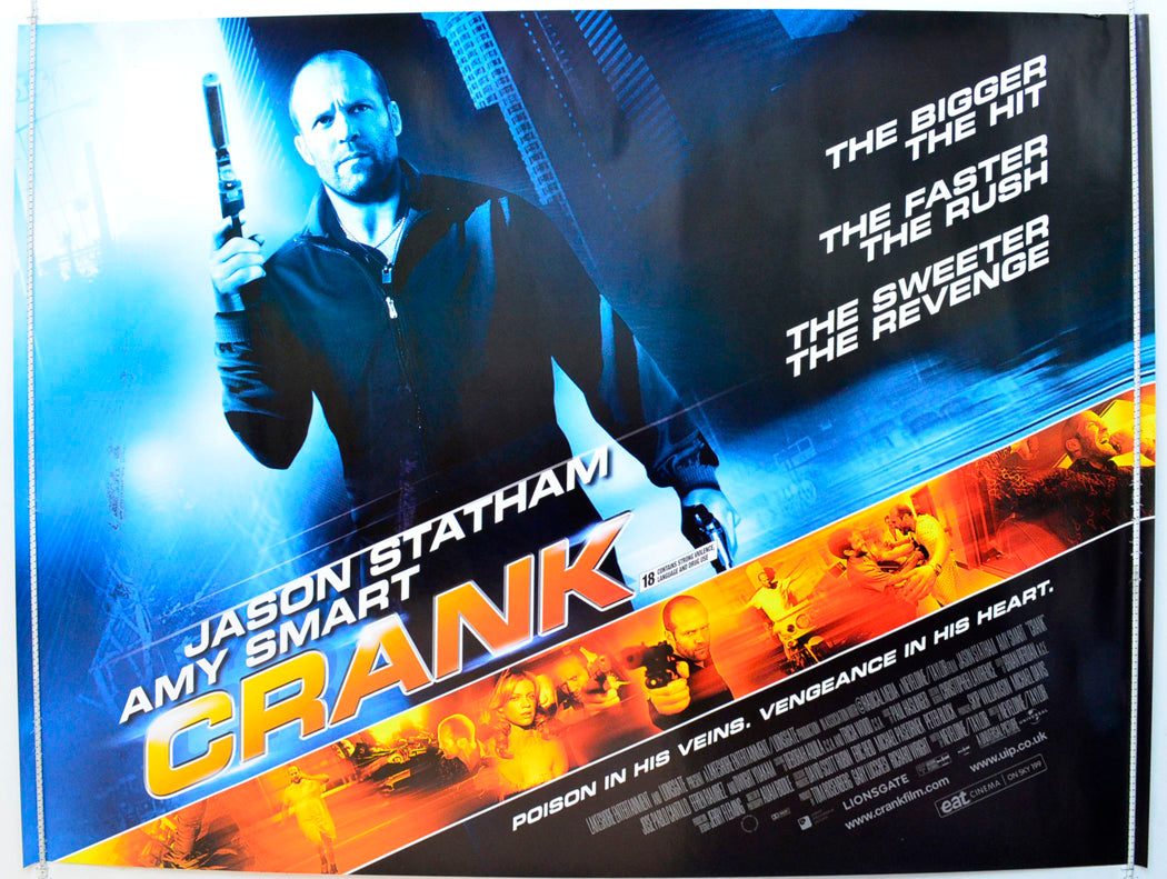 Crank Original British Quad Poster - Film Poster - Movie Poster