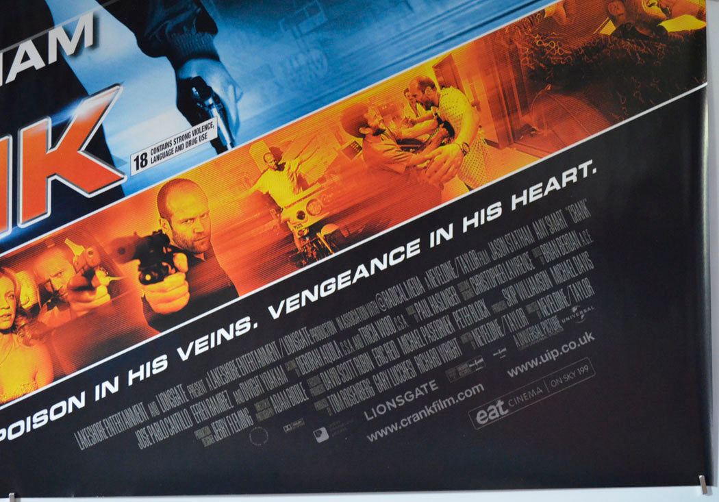 CRANK (Bottom Right) Cinema Quad Movie Poster
