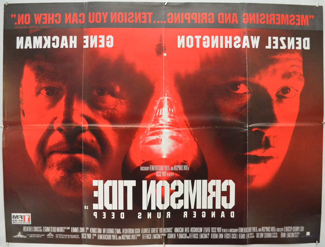 CRIMSON TIDE (Back) Cinema Quad Movie Poster