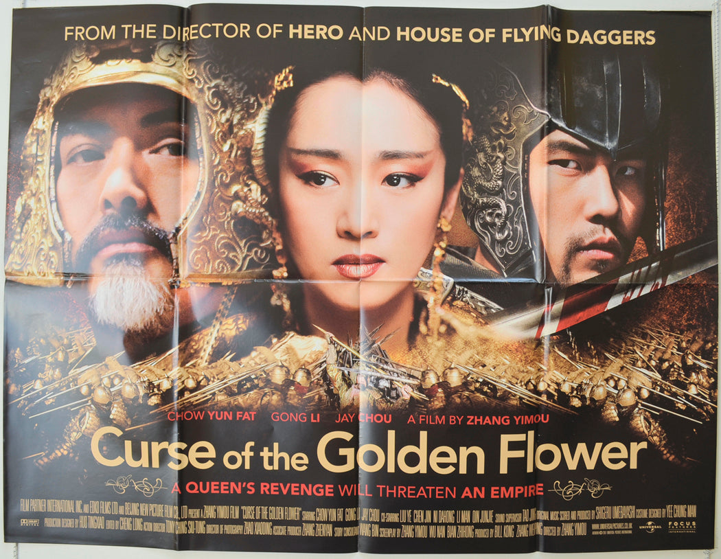 Curse Of The Golden Flower (a.k.a. Man cheng jin dai huang jin jia) Original Quad Poster - Film Poster - Movie Poster