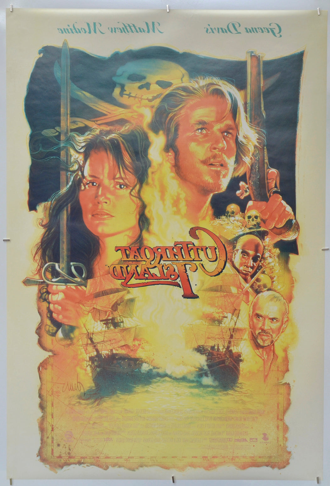 Cutthroat Island (Back) Cinema One Sheet Movie Poster