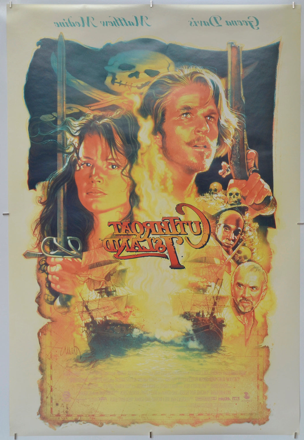 Cutthroat Island (Back) Cinema One Sheet Movie Poster
