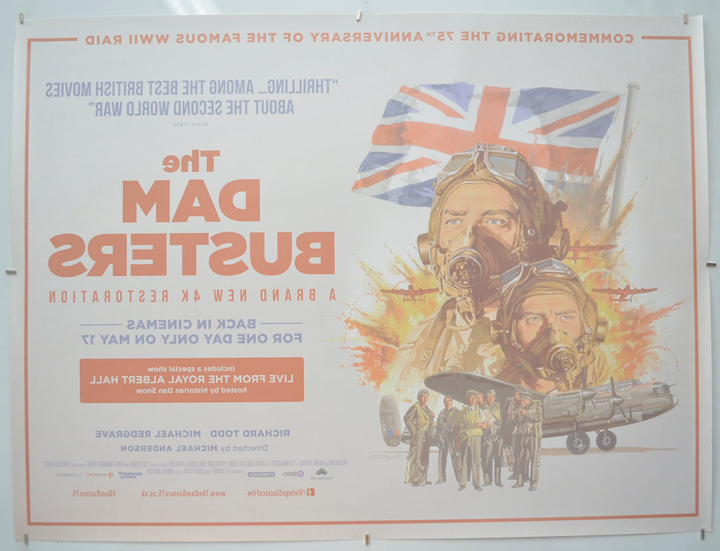 THE DAM BUSTERS (Back) Cinema Quad Movie Poster