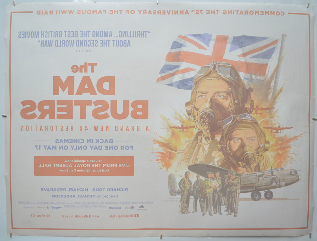 THE DAM BUSTERS (Back) Cinema Quad Movie Poster
