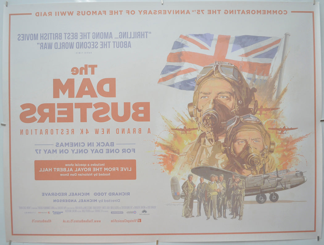 THE DAM BUSTERS (Back) Cinema Quad Movie Poster