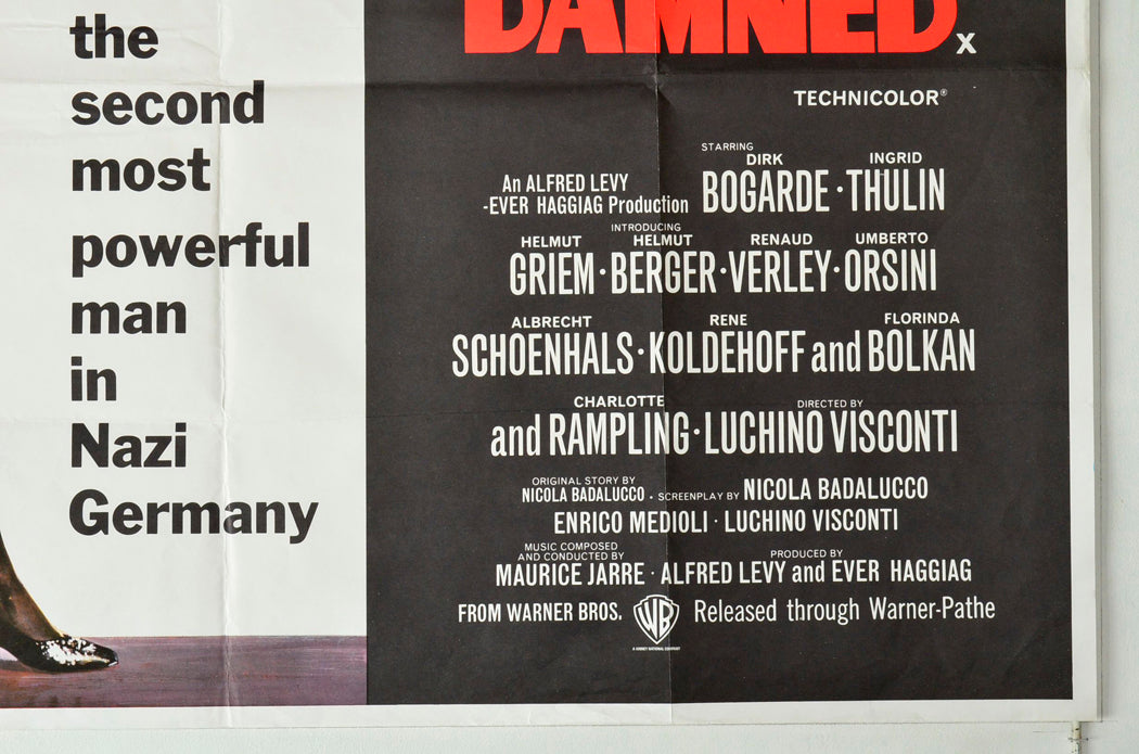 THE DAMNED (Bottom Right) Cinema Quad Movie Poster