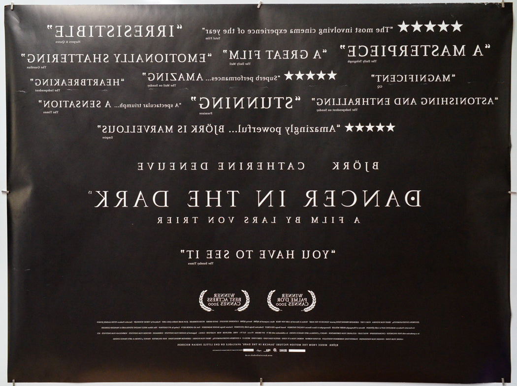 Dancer In The Dark (Back) Cinema Quad Movie Poster