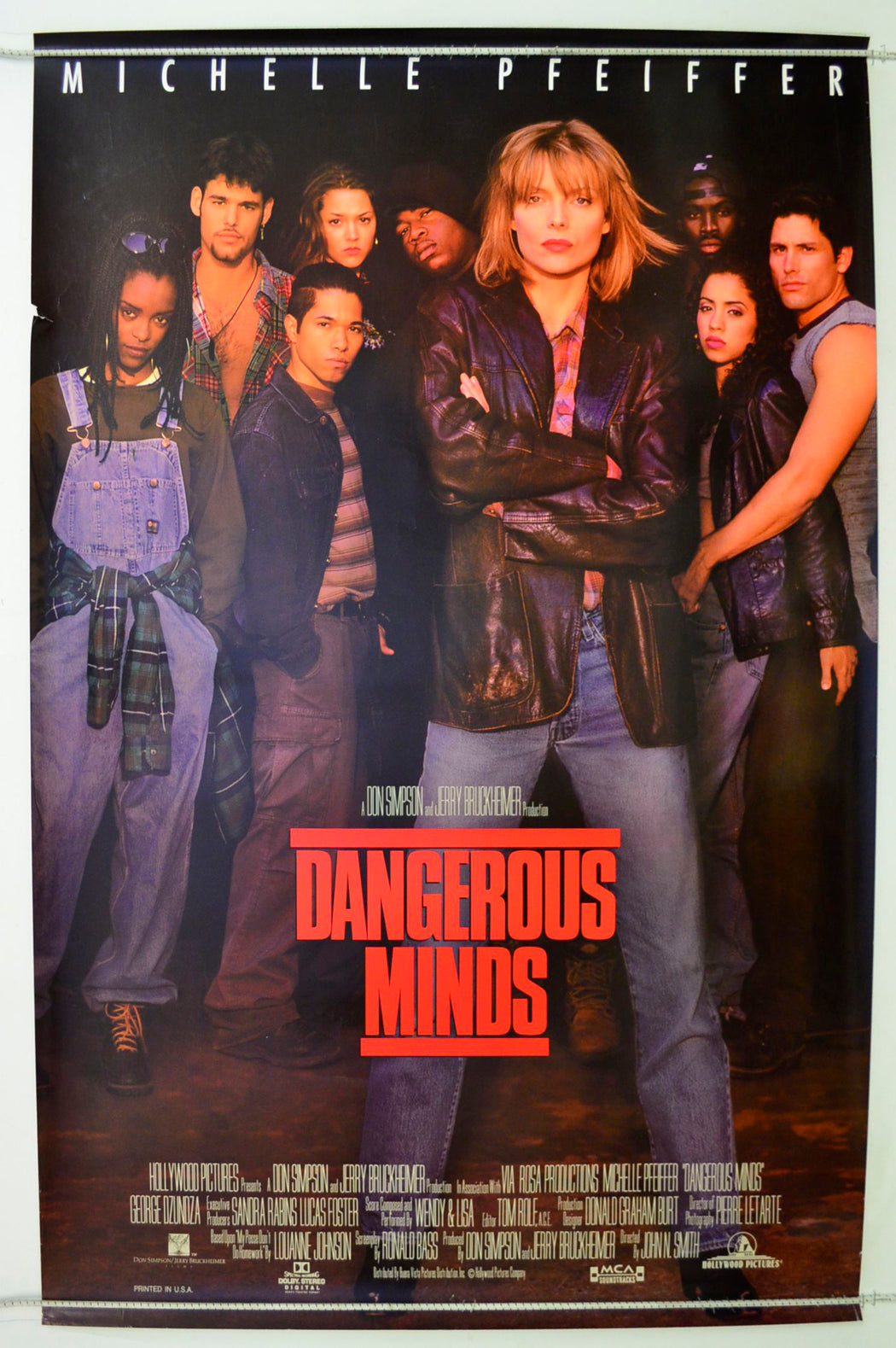 Dangerous Minds Original One Sheet Poster - Film Poster - Movie Poster