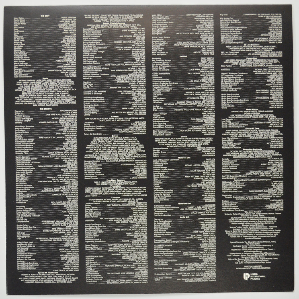 DANTE’S PEAK Cinema Exhibitors Press Synopsis Credits Booklet - BACK