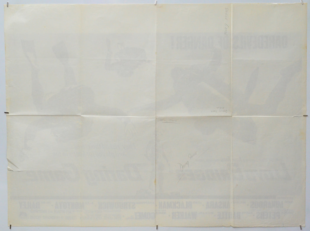 Daring Game (Back) Cinema Quad Movie Poster