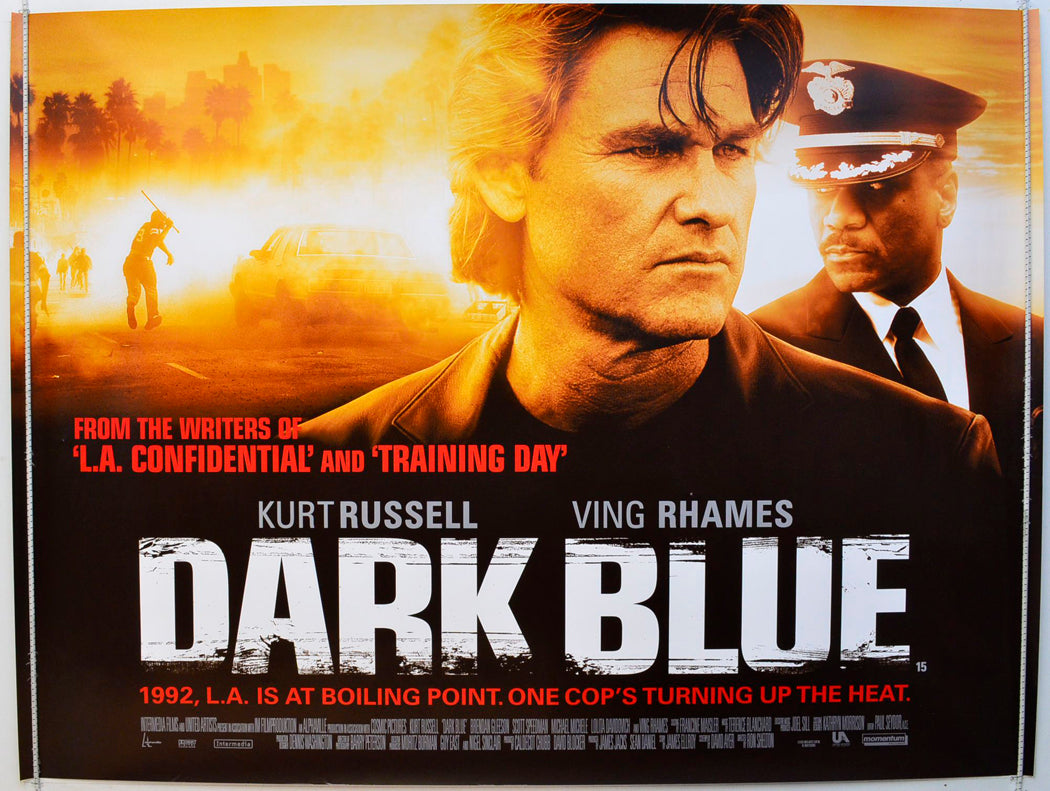 Dark Blue Original British Quad Poster - Film Poster - Movie Poster