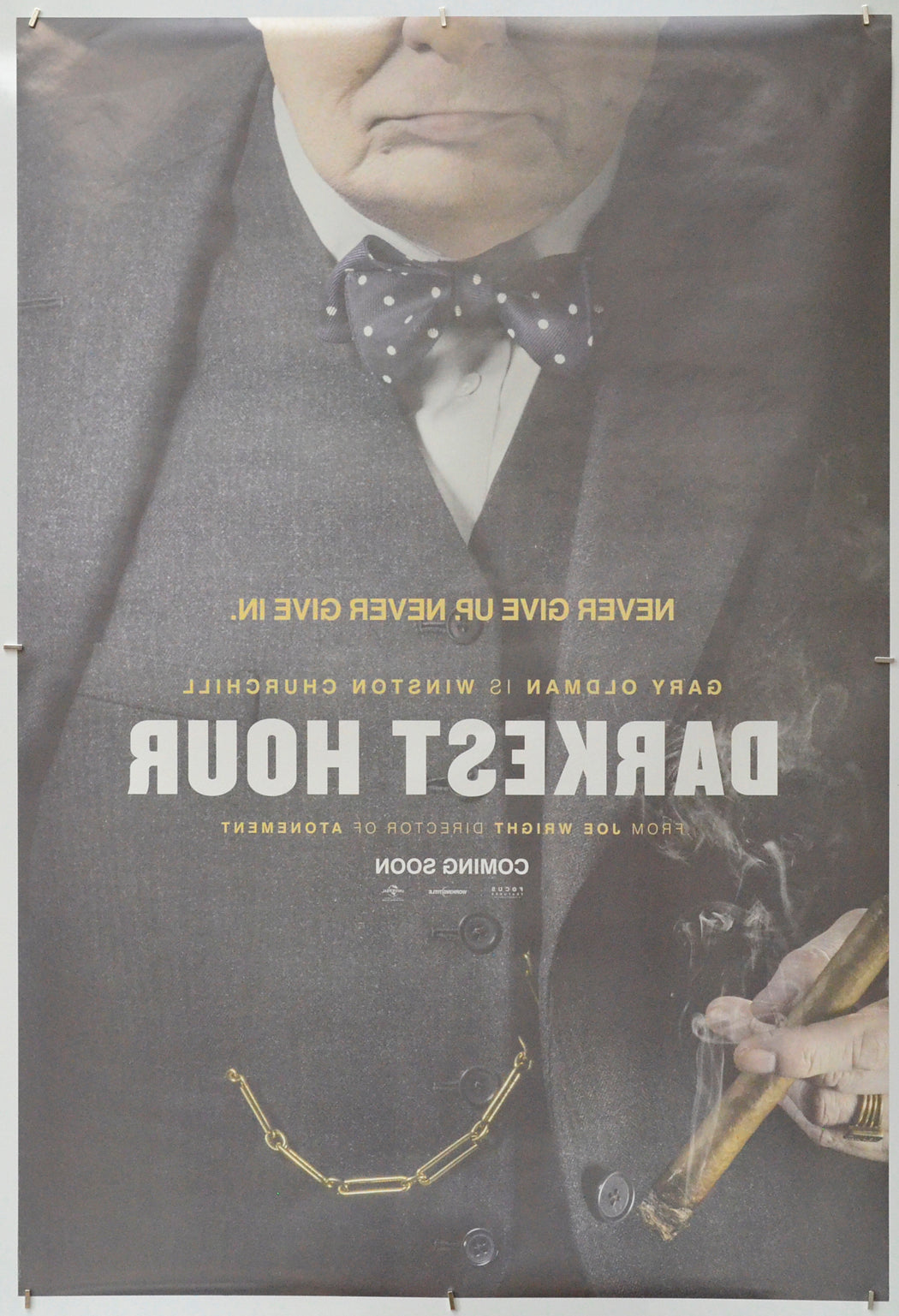 Darkest Hour (Back) Cinema One Sheet Movie Poster