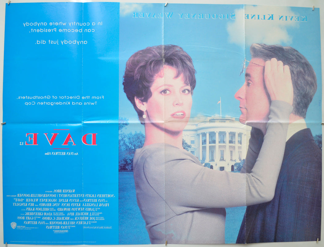 DAVE (Back) Cinema Quad Movie Poster