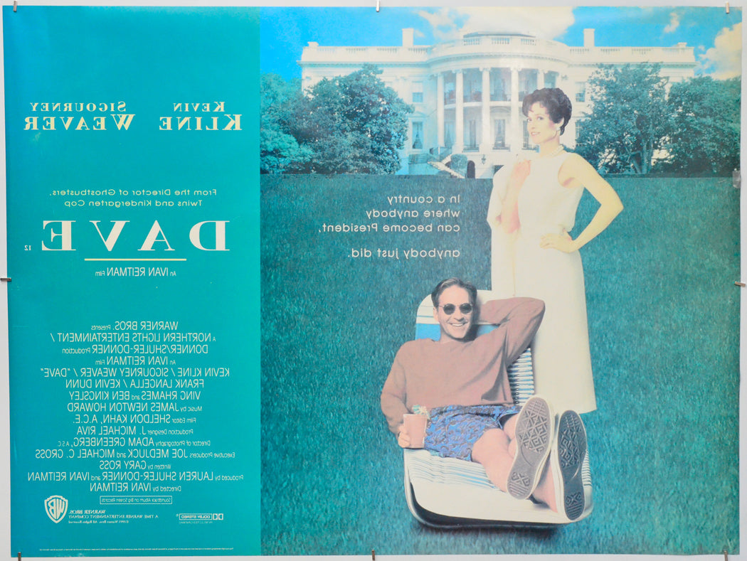 Dave (Back) Cinema Quad Movie Poster