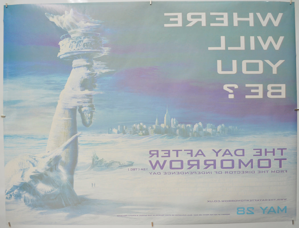 THE DAY AFTER TOMORROW (Back) Cinema Quad Movie Poster