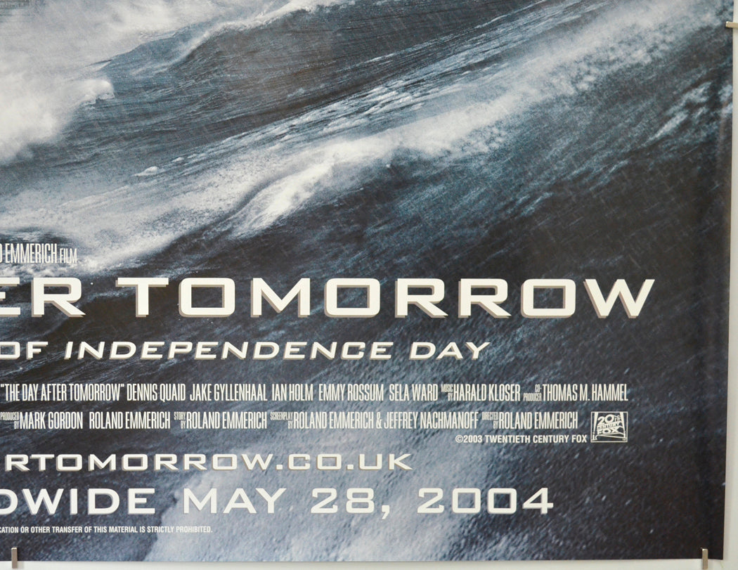 THE DAY AFTER TOMORROW (Bottom Right) Cinema Quad Movie Poster