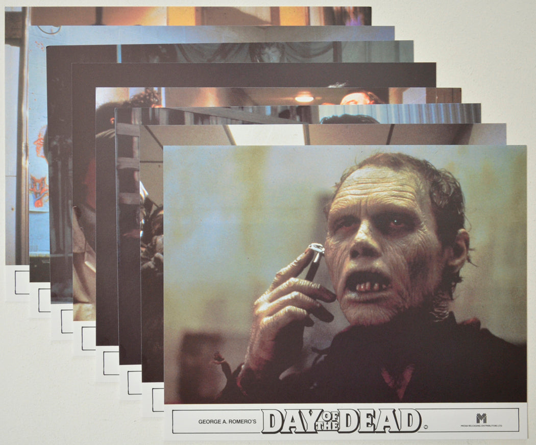 DAY OF THE DEAD (Full View) Cinema Set of Colour FOH Stills / Lobby Cards