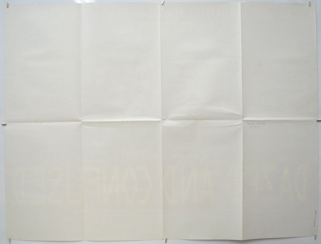 DAZED AND CONFUSED (Back) Cinema Quad Movie Poster