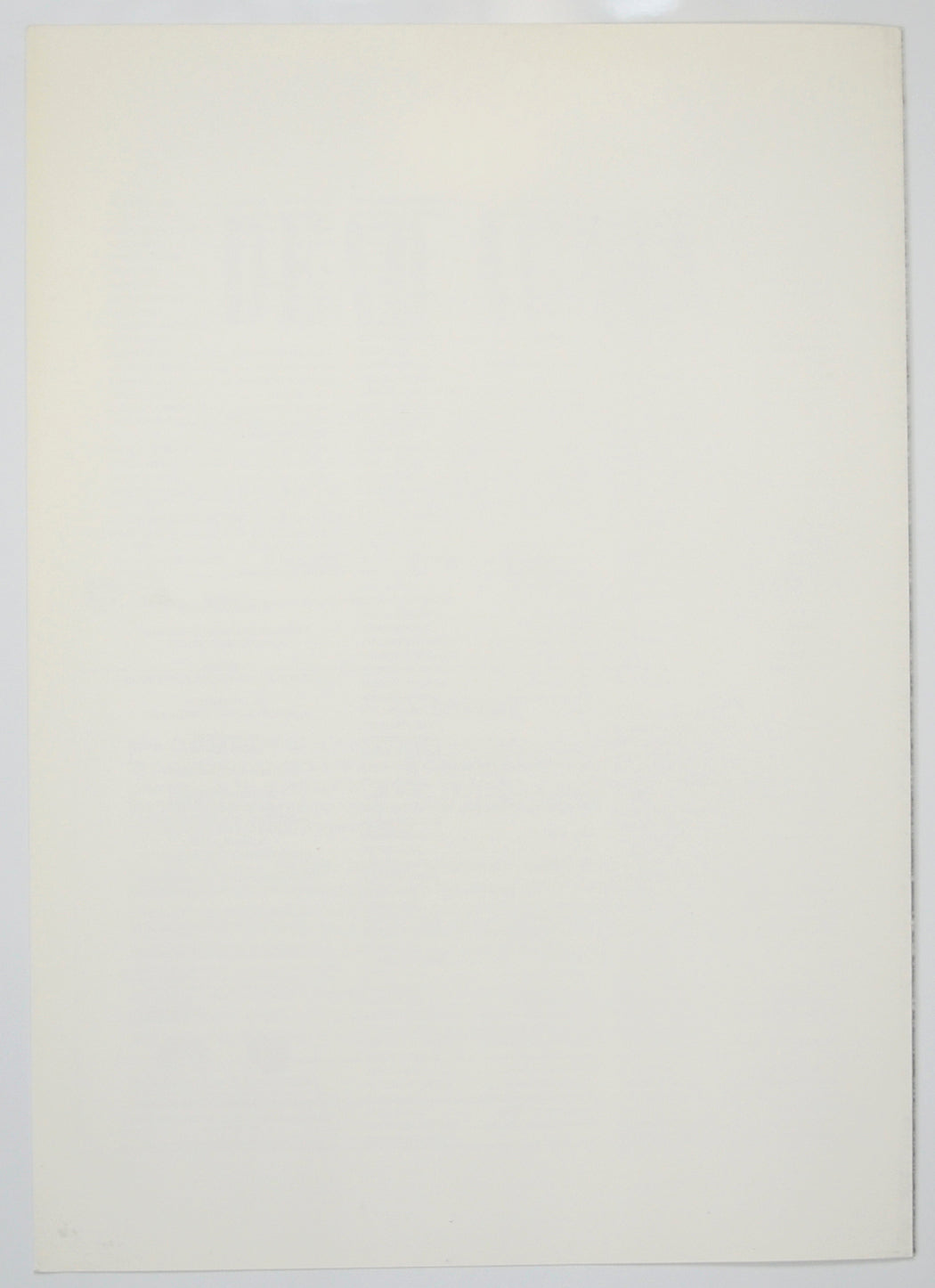 DEAD AGAIN Cinema Exhibitors Press Synopsis Credits Booklet - BACK