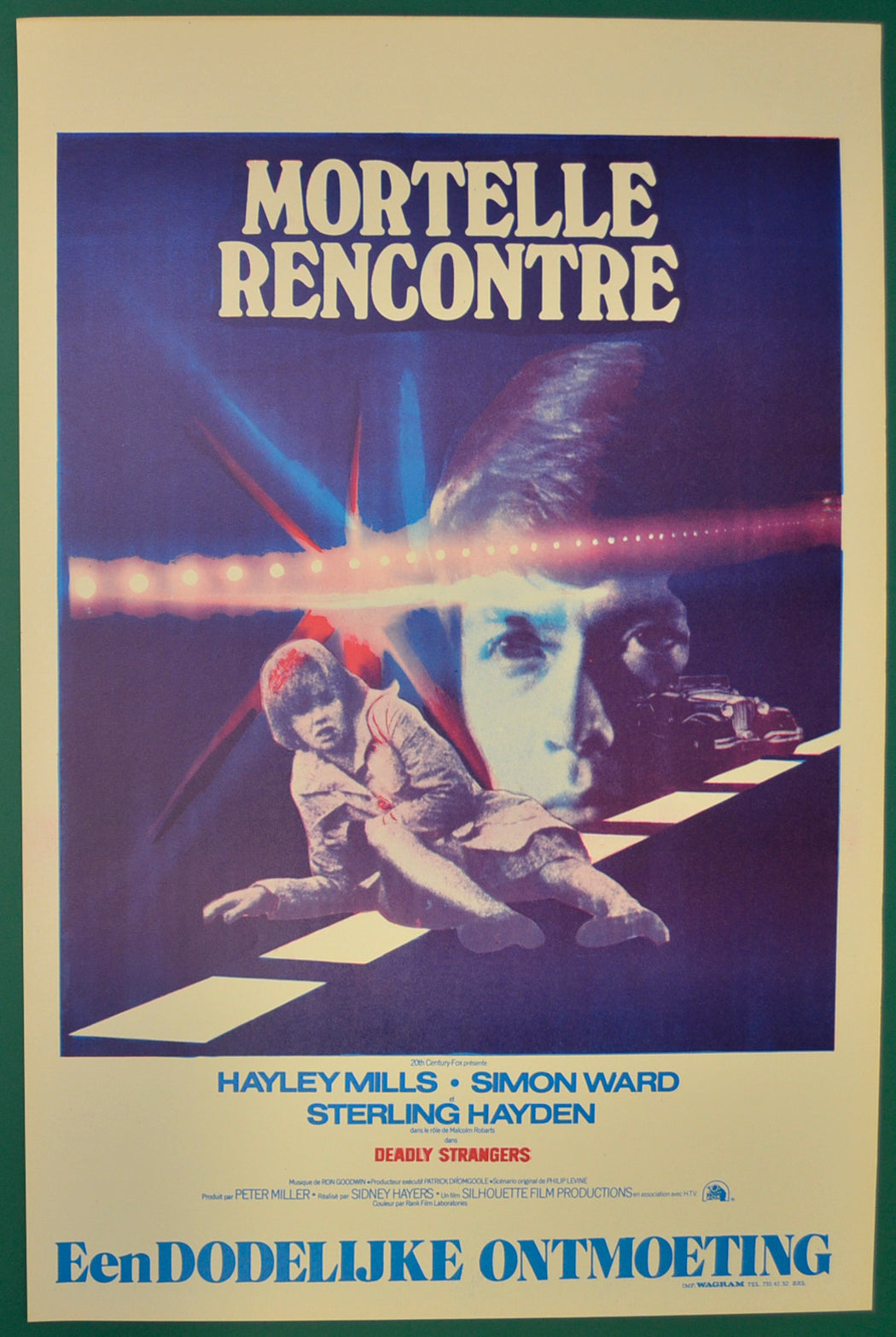 Deadly Strangers Original Belgian Poster - Film Poster - Movie Poster