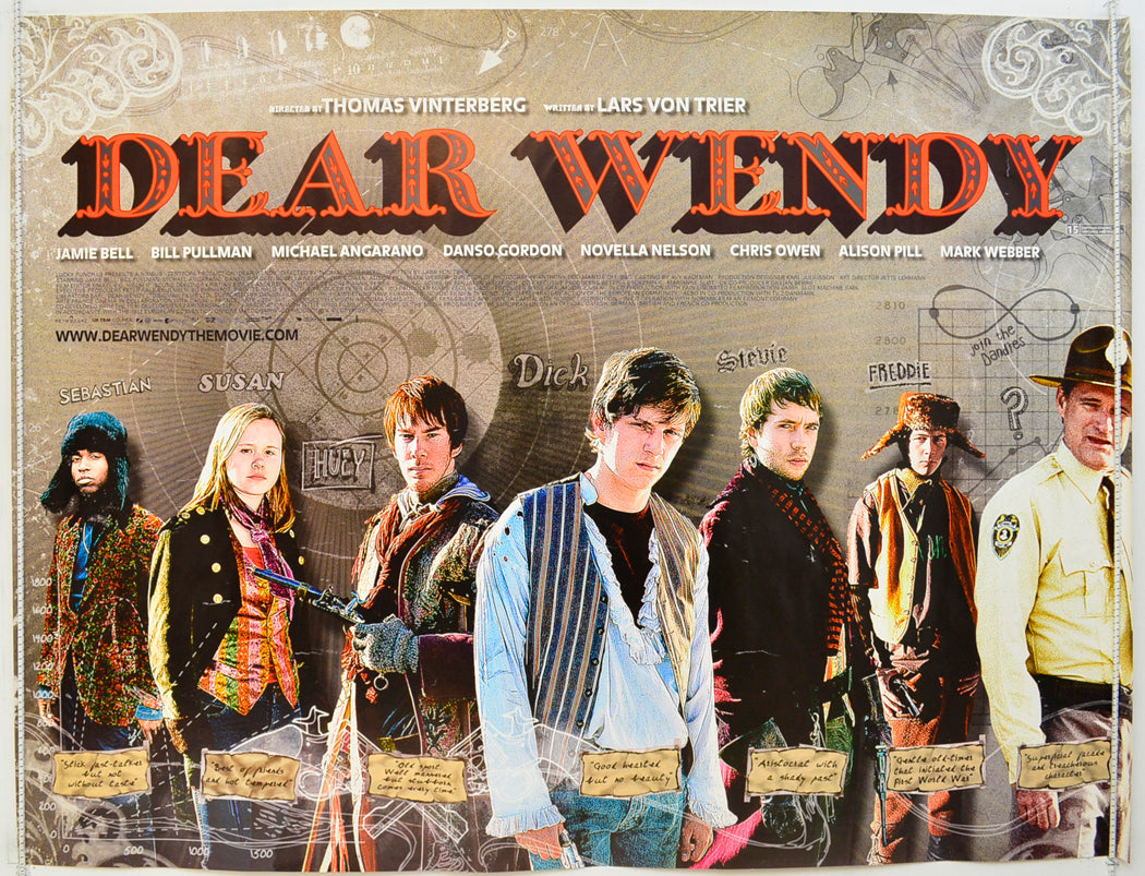 Dear Wendy (Written by : Lars Von Trier) Original Quad Poster - Film Poster - Movie Poster