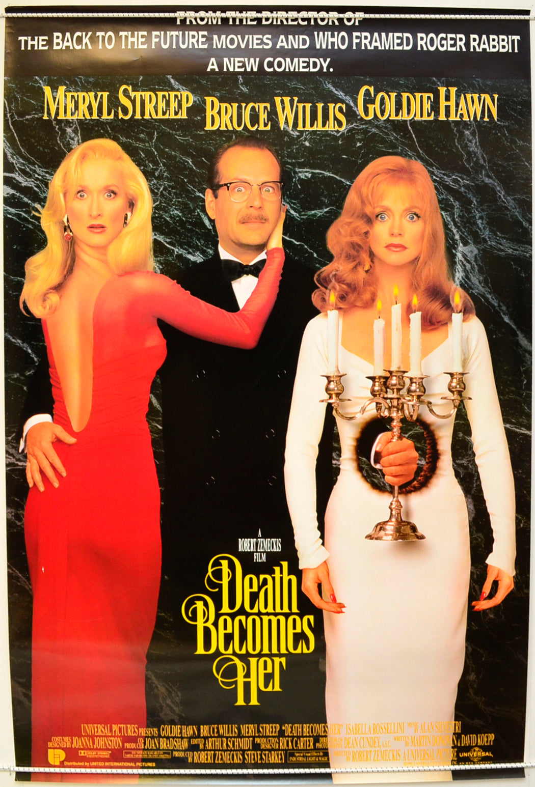 Death Becomes Her Original One Sheet Poster - Film Poster - Movie Poster