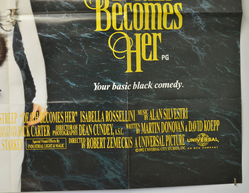 DEATH BECOMES HER (Bottom Right) Cinema Quad Movie Poster