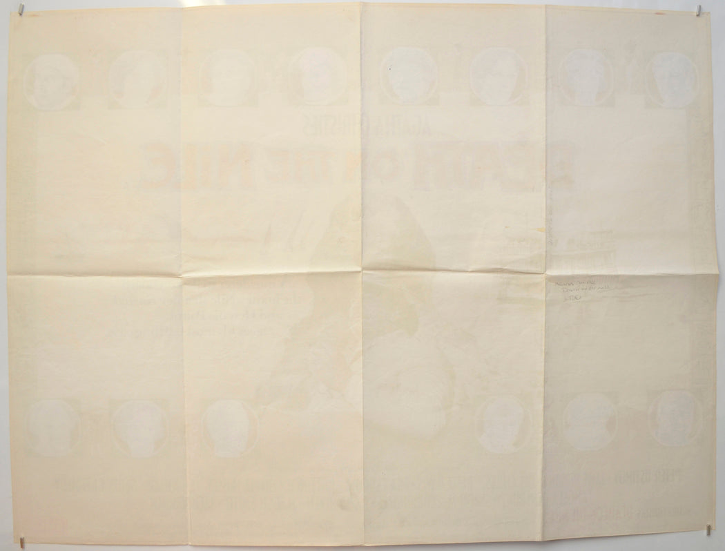 DEATH ON THE NILE (Back) Cinema Quad Movie Poster