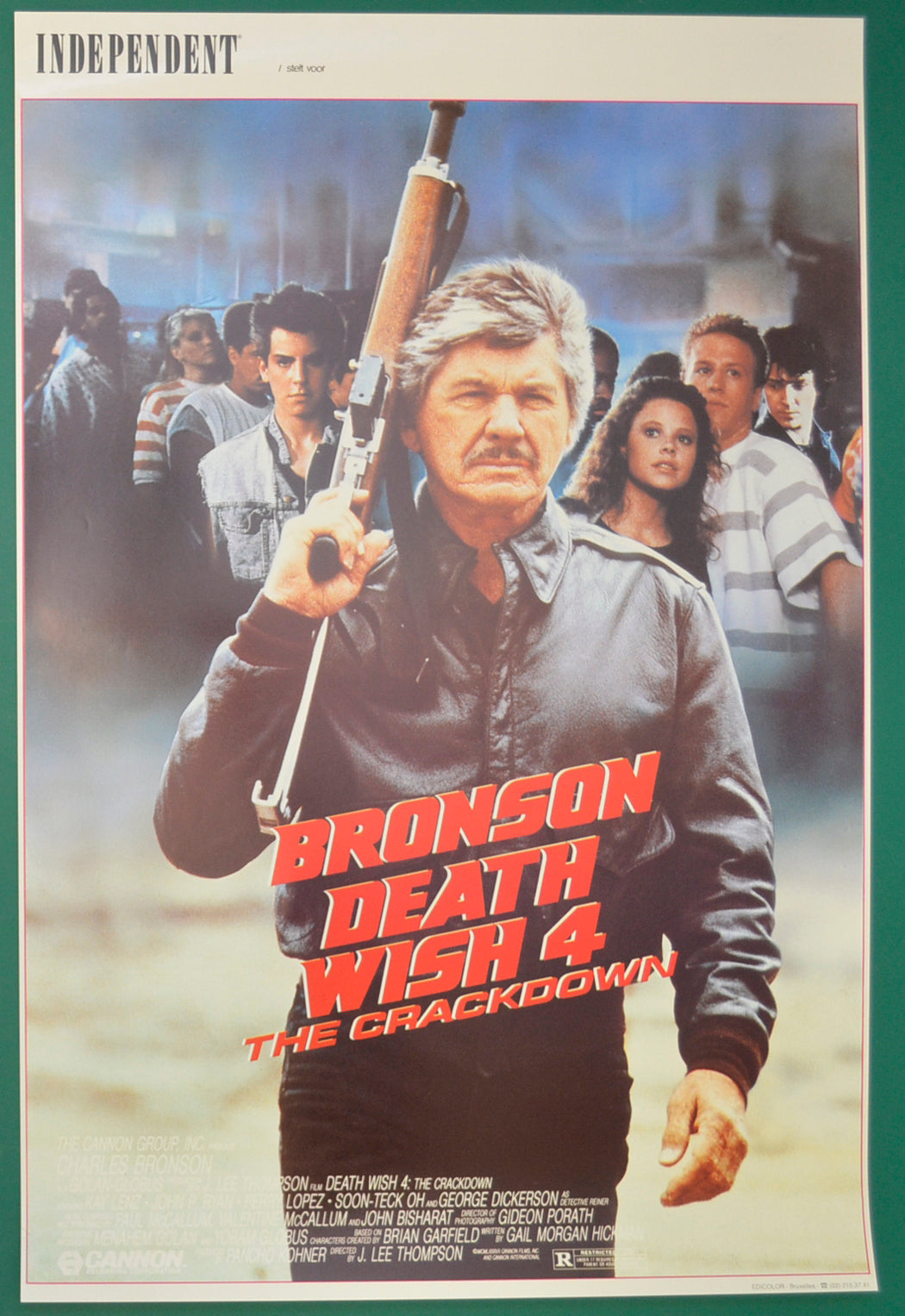 Death Wish 4- The Crackdown Original Belgian Poster - Film Poster - Movie Poster
