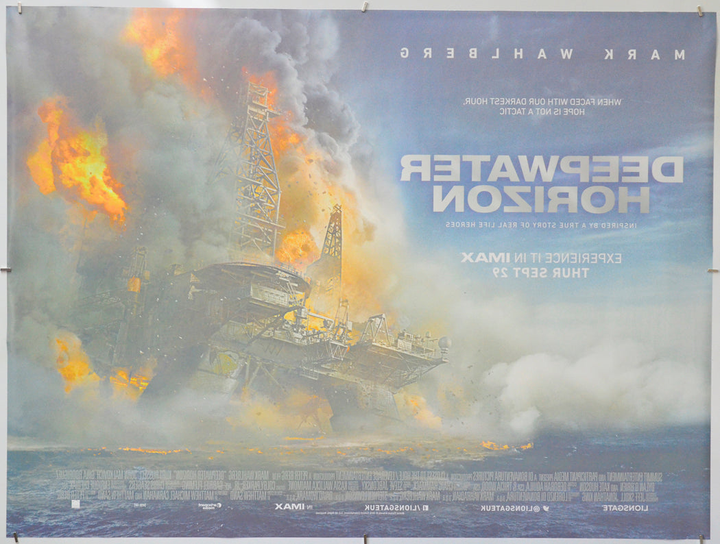 Deepwater Horizon (Back) Cinema Quad Movie Poster