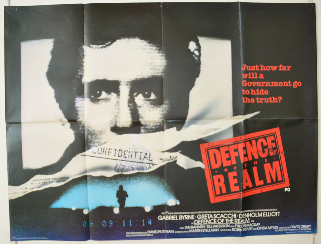 Defence Of The Realm Original Quad Poster - Film Poster - Movie Poster